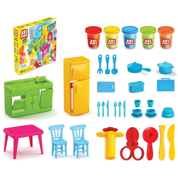 Art Craft Kitchen Play Dough Set - Little Chef's Fun