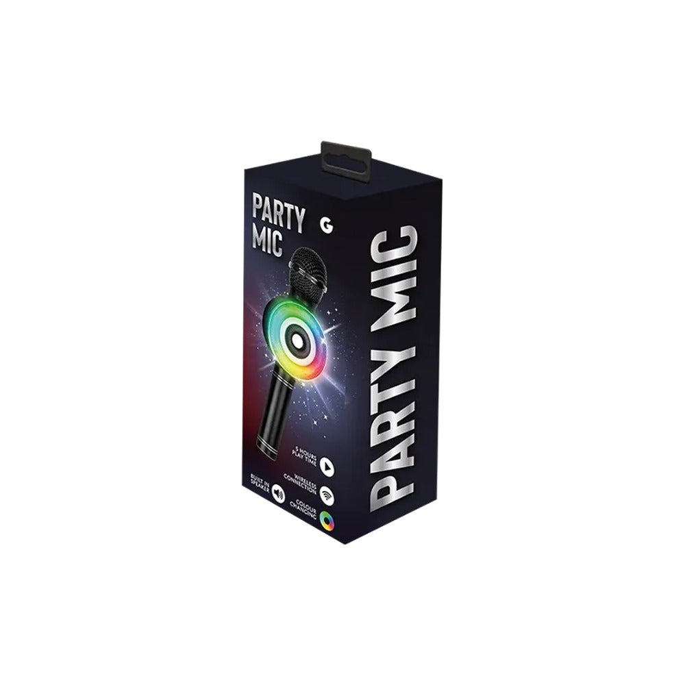 LED Wireless Karaoke Microphone with Speaker | Colour-Changing Lights, 5 Hours