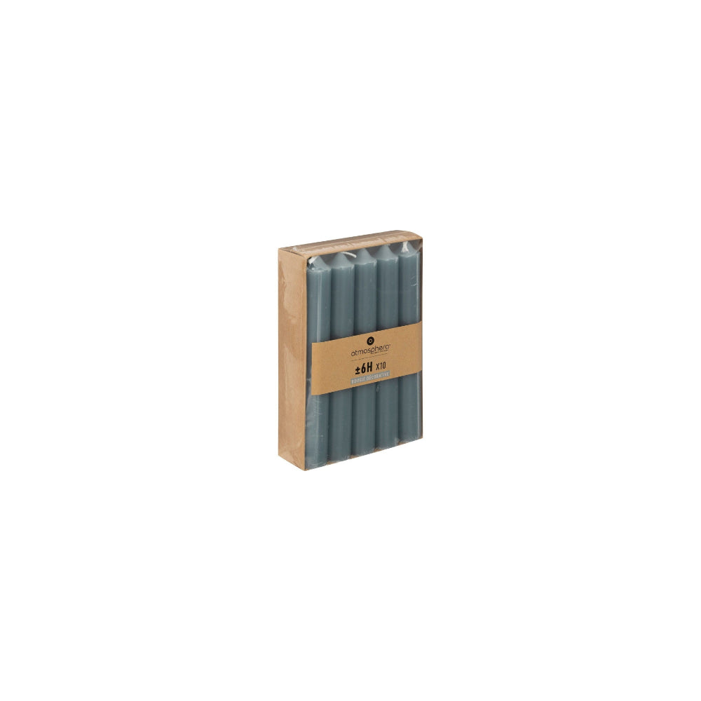 Atmosphera Storm Dinner Taper Candles | 16cm, Pack of 10, 6+ Hour Burn