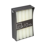 Atmosphera Ivory Dinner Candles | 16cm, Pack of 10, 6-Hour Burn