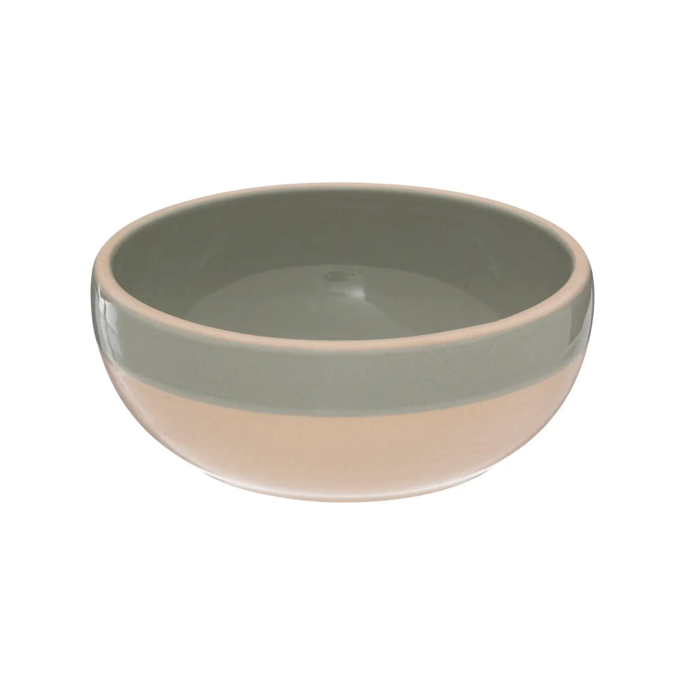 Atmosphera Asma Two-Tone Green Serving Bowl | 15cm, Speckled Finish