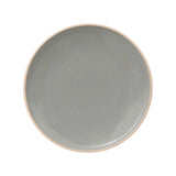 Atmosphera Asma Side Plate | 20cm, Green, Glazed Finish, Raised Edge