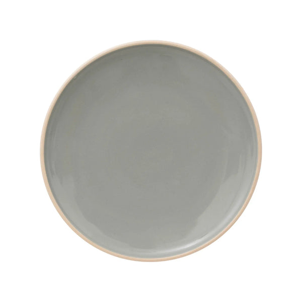 Atmosphera Asma Side Plate | 20cm, Green, Glazed Finish, Raised Edge