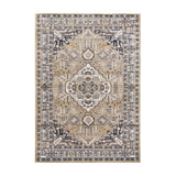 Aziza Medallion Beige Rug | Classic Elegance & Plush Comfort