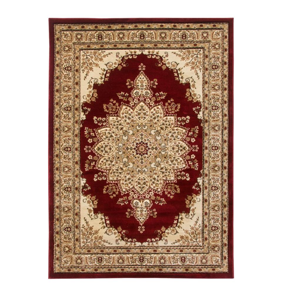 Classique Medallion Red Rug | Traditional Elegance Meets Modern Comfort