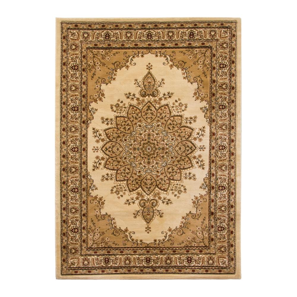 Classique Medallion Ivory Rug | Timeless Floral Design for Elegant Spaces
