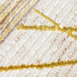 Glitz Art Deco Rug | Chic Geometric Design in Ochre & Beige