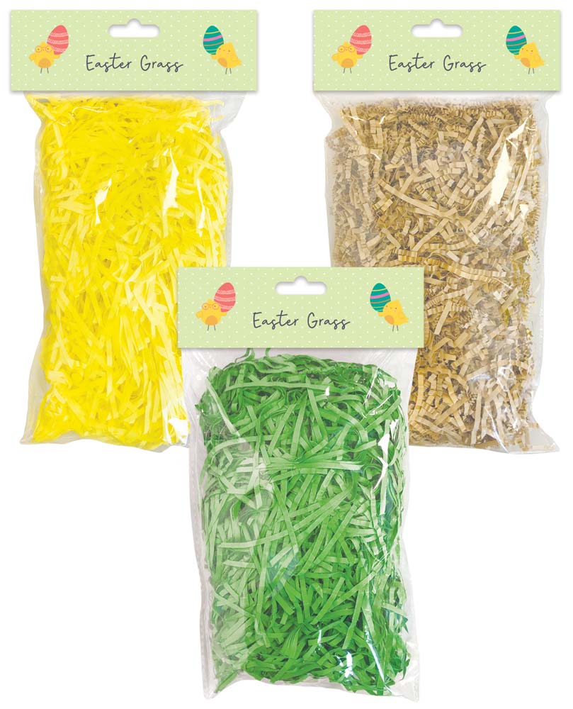 Tallon Easter Paper Grass Shred | Assorted Colours, Crinkled, Hang Tab