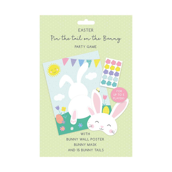 Pin the Tail on the Bunny - Easter Party Game - Up to 15 Players
