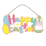Tallon Easter Hanging Sign Decoration | Happy Easter, Rope Hanger, Cut-Out