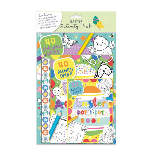 Tallon Easter Activity Pack Kids Craft | 40 Colouring Pages, Stickers & Pencils