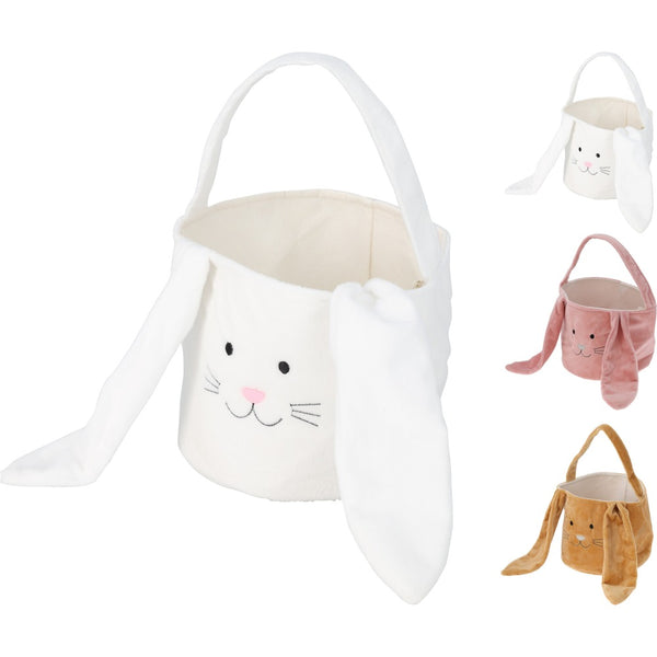 Easter Felt Bunny Basket | 34cm Soft Decorative Rabbit