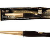 Bauer Tourma Pro Coated Curling Wand | Tourmaline, Tapered Barrel, Fast-Heating