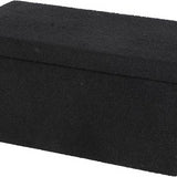 Urban Living Teddy Foldable Storage Bench | Black, Textured Fabric