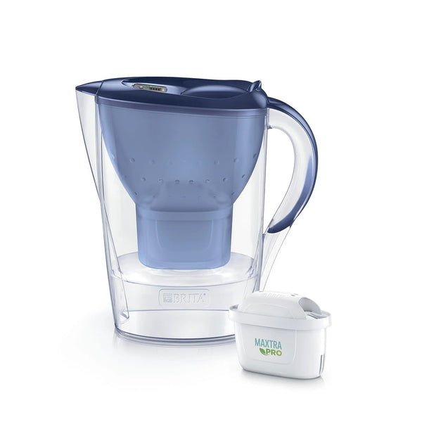 Country Club Marella Water Filter Jug | 2.4L, Blue, 3 MAXTRA PRO Cartridges