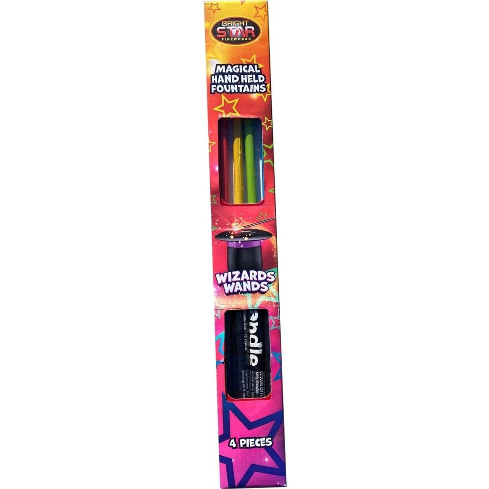 Bright Star Wizard Wands | 4pc Set for Halloween Fun