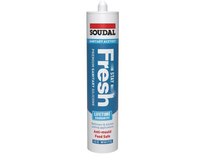 Soudal Stay Fresh Acetoxy White Silicone | 290ml