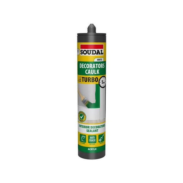 Soudal Turbo Decorators White Caulk | 290ml