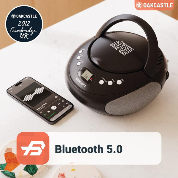 Majority Oakcastle Black CD250 CD Boombox