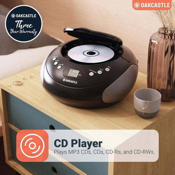 Majority Oakcastle Black CD250 CD Boombox
