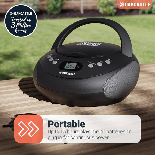 Majority Oakcastle Black CD250 CD Boombox