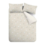 Brushed Sheep Natural Double Duvet Set | Soft Cotton Bedding