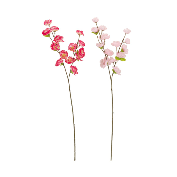 Artifical Flower Stem | Single Blossom Stem 2 Assorted Colours