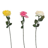 Artifical Rose Stem 3as Colours | Realistic Touch | 3 Assorted Colours