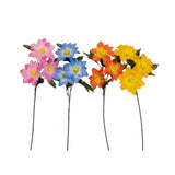 Zinnia Stem Artificial Flower | One Supplied — Assorted Designs