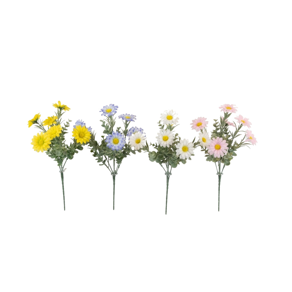 Artifical Daisy/Eucalyptus Bush | Assorted Designs
