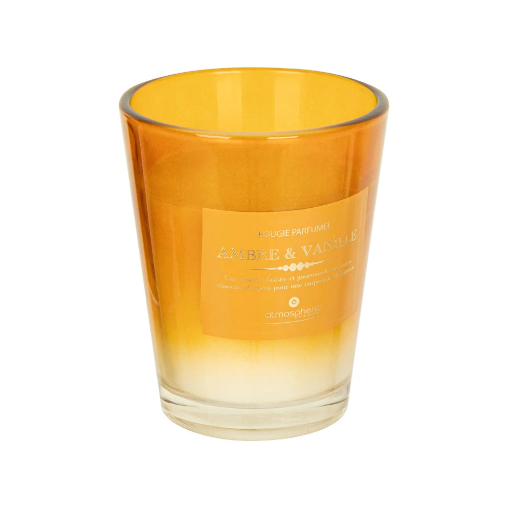 Atmosphera Alma Amber and Vanilla Scented Candle | 270g, Glass Jar