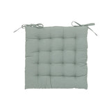 Atmosphera Celadon Tufted Seat Pad Cushion | 38 x 38cm, Tie-On