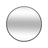 Atmosphera Alice Round Wall Mirror | 38cm, Black Metal Frame