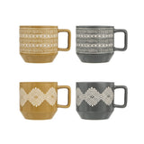 Secret de Gourmet Inuit Geometric Drinking Mug | Assorted Colours, 38cl