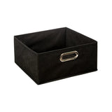 5FIVE Black Open-Top Storage Box with Metal Handle | 31 x 15cm