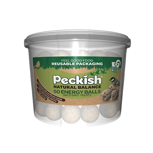 Peckish Natural Balance Energy Balls Wild Bird Treats | Tub of 50