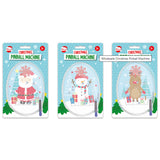 Christmas Tabletop Pinball Machine | Assorted Designs, Clear Dome, Ages 3+