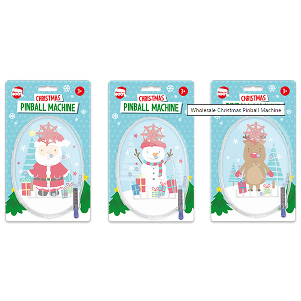 Christmas Tabletop Pinball Machine | Assorted Designs, Clear Dome, Ages 3+