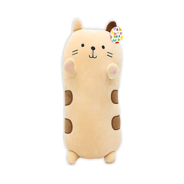 Assorted Soft Plush Cat Cuddle Pillow | 40cm, Long Body Designs