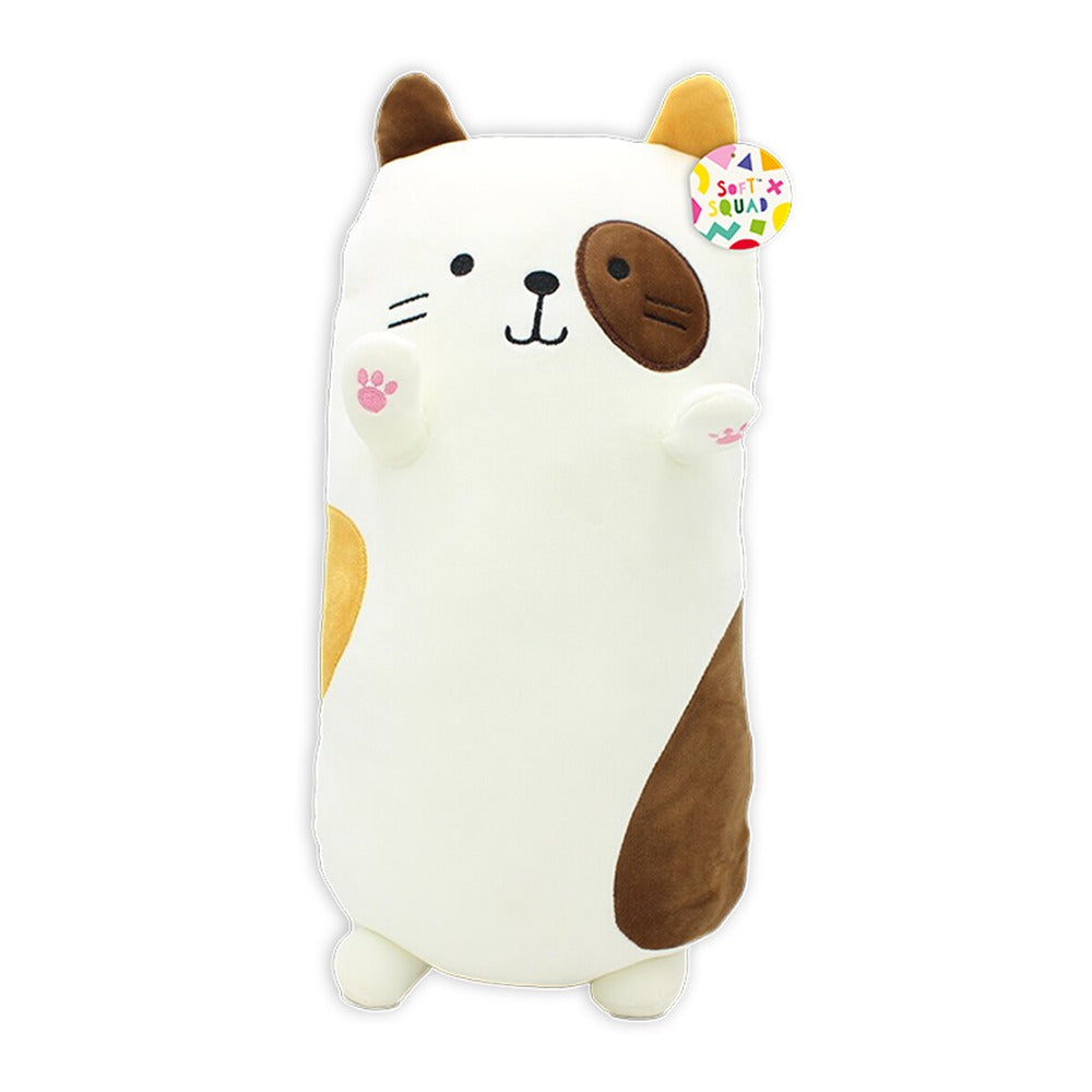 Assorted Soft Plush Cat Cuddle Pillow | 40cm, Long Body Designs