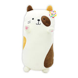 Assorted Soft Plush Cat Cuddle Pillow | 40cm, Long Body Designs