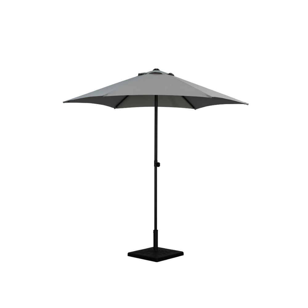 Lifestyle Living Hexagon Garden Parasol - Dark Grey - 2.4m
