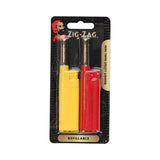 Zig-Zag Mini Utility Lighter | Pack of 2, Refillable, Assorted Colours
