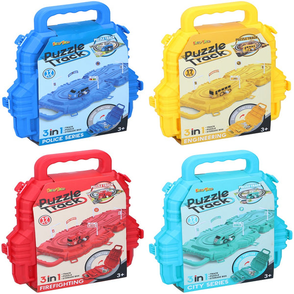 Eddy Toys 2-In-1 Car Track Suitcase | Educational Toy Set