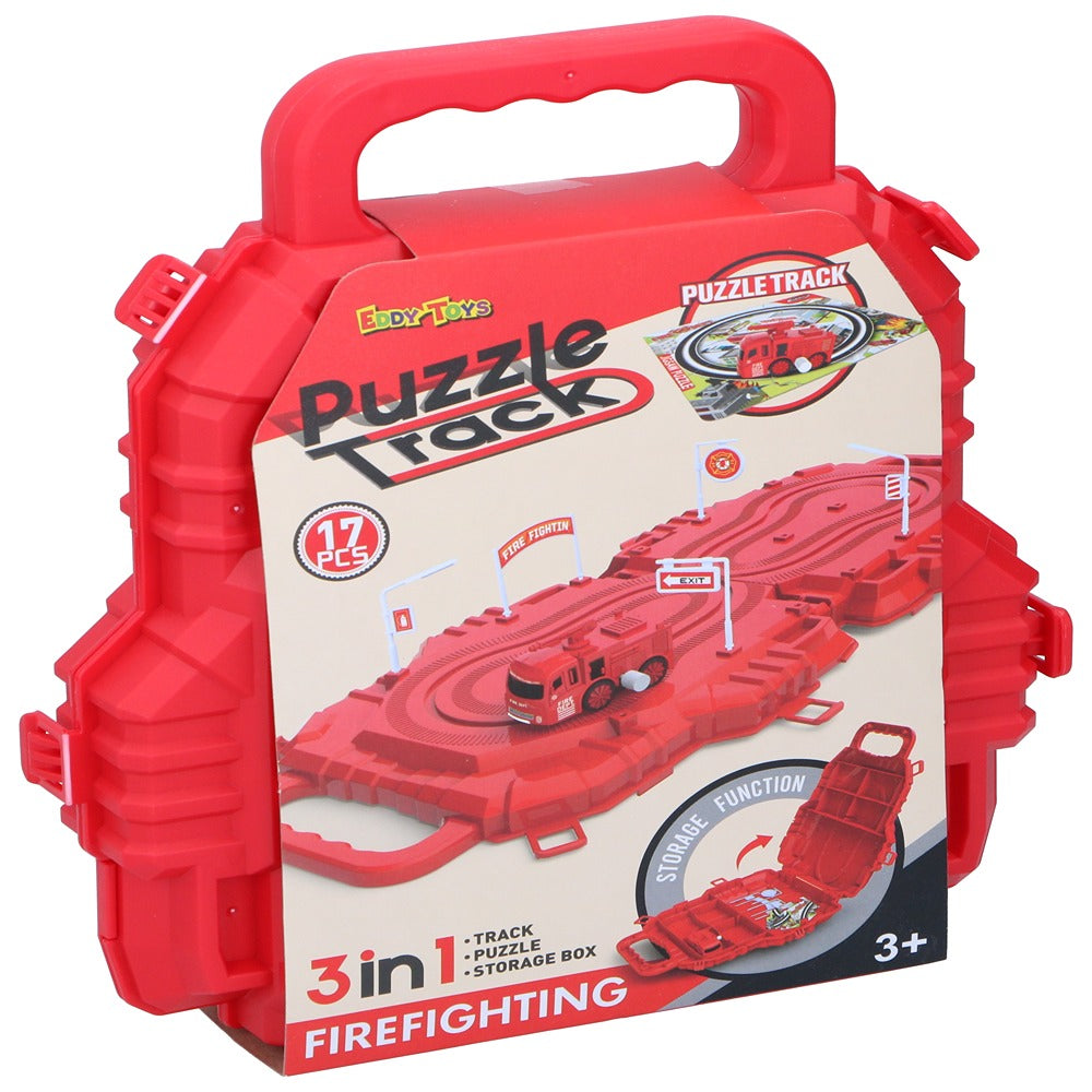 Eddy Toys 2-In-1 Car Track Suitcase | Educational Toy Set
