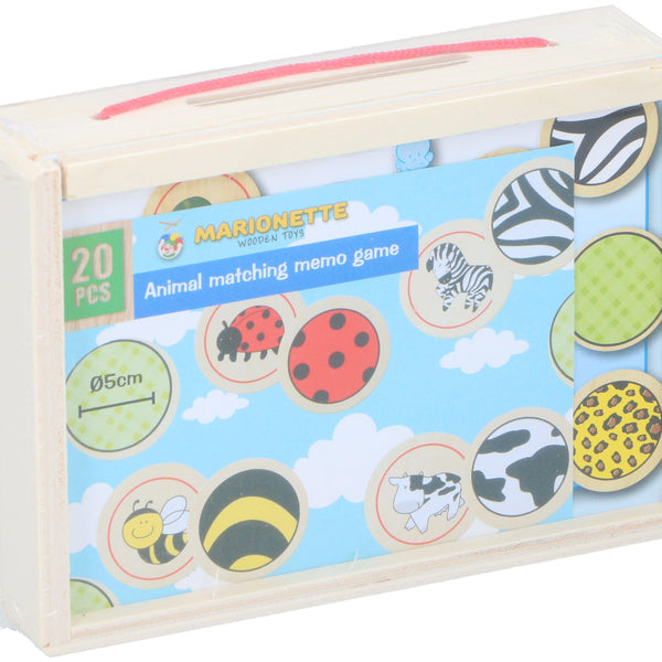 Wooden Memo Game | 20 Piece