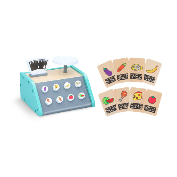 Wooden Scale 9Pc - Educational Toy - 9 Pieces