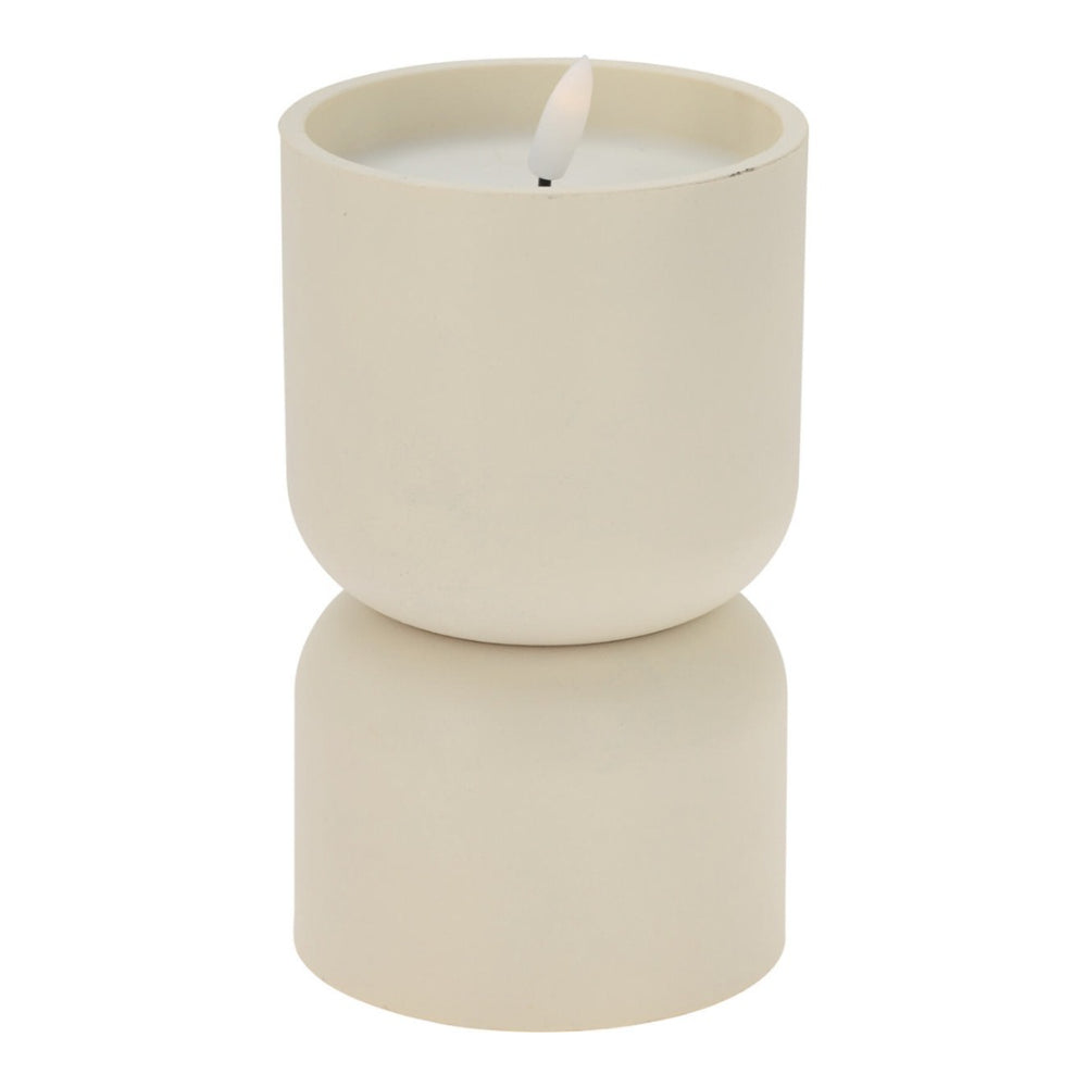 Battery-Operated LED Outdoor Candle | 13cm, 3 Assorted Colours