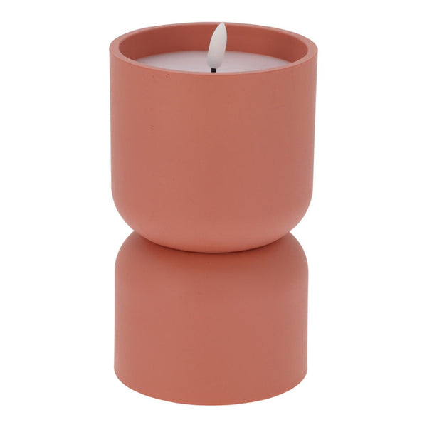Battery-Operated LED Outdoor Candle | 13cm, 3 Assorted Colours