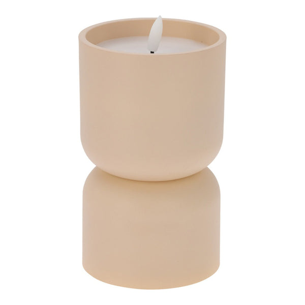 Battery-Operated LED Outdoor Candle | 13cm, 3 Assorted Colours